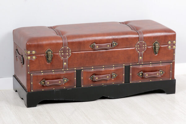 Banqueta Baul Crema (101x43x42) - Imagen 9